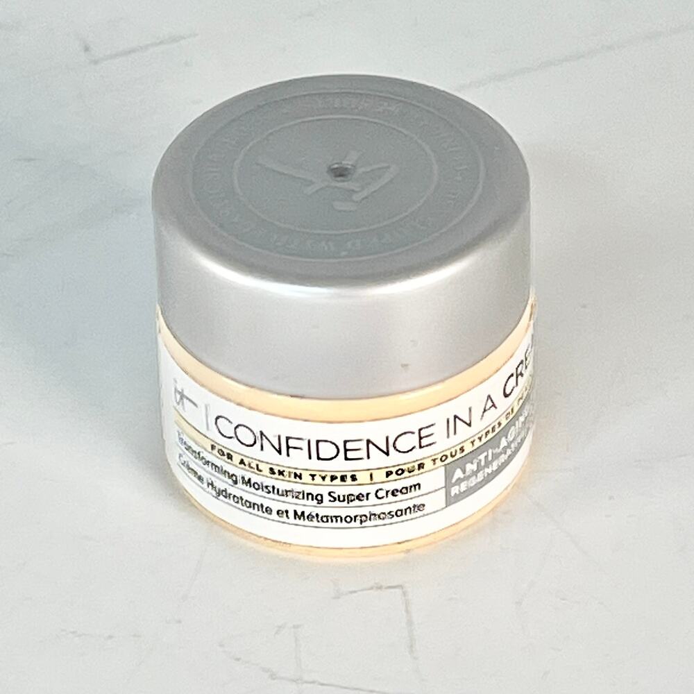 It Cosmetics Confidence in a Jar Moisturizing Super Cream Travel .237 oz 7ml New